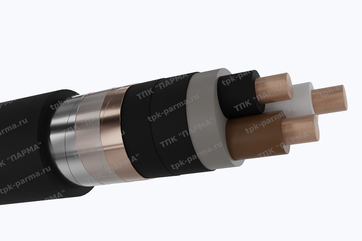 Фотография провода Кабель ПвБбШв 3х150 - 6кВ