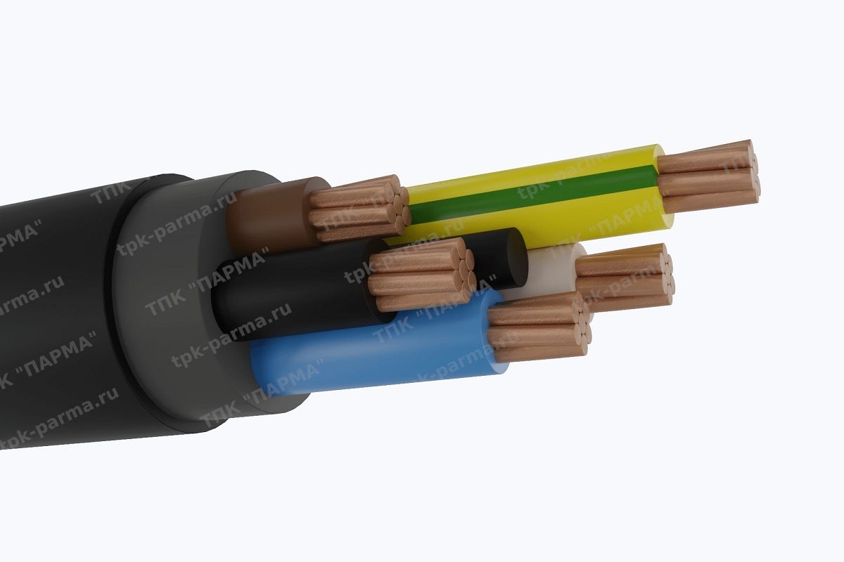 Фотография провода Кабель ППГнг(A)-HF 5х10