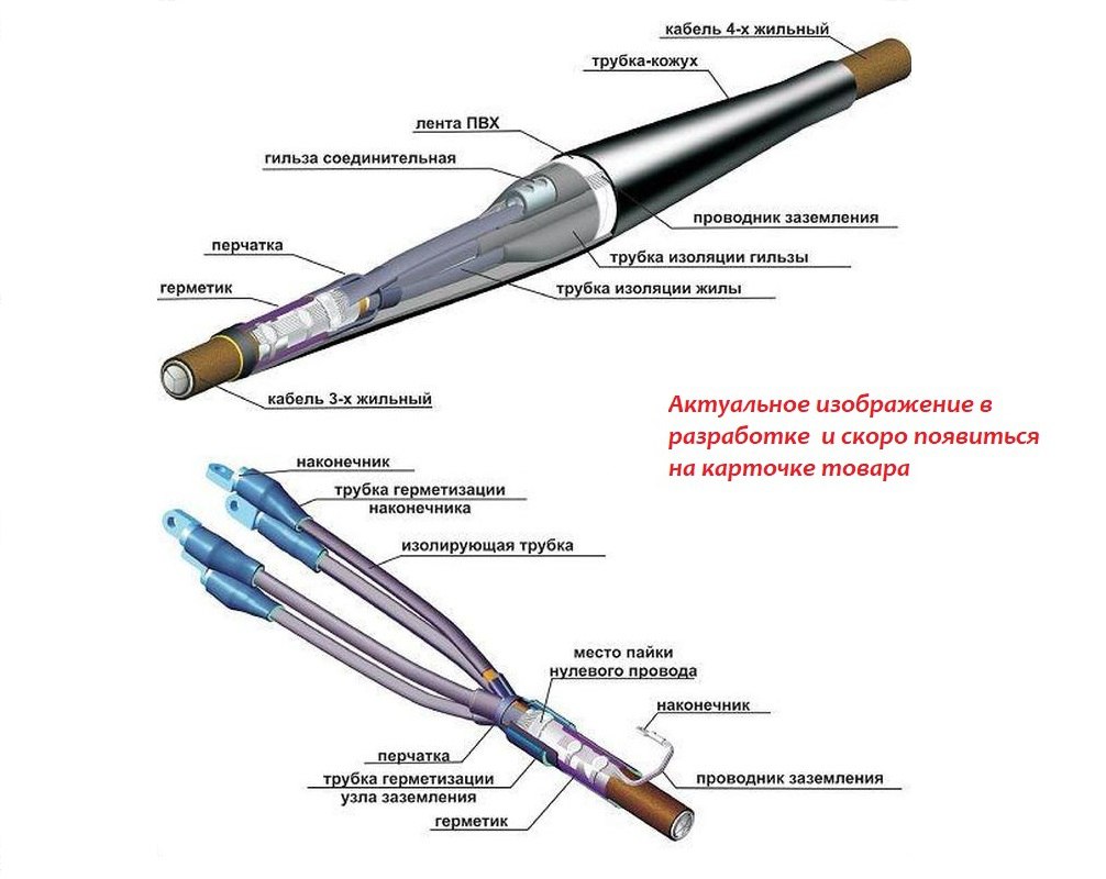 Муфта кабельная 4 ПКТп-1 (70-240) без наконечников